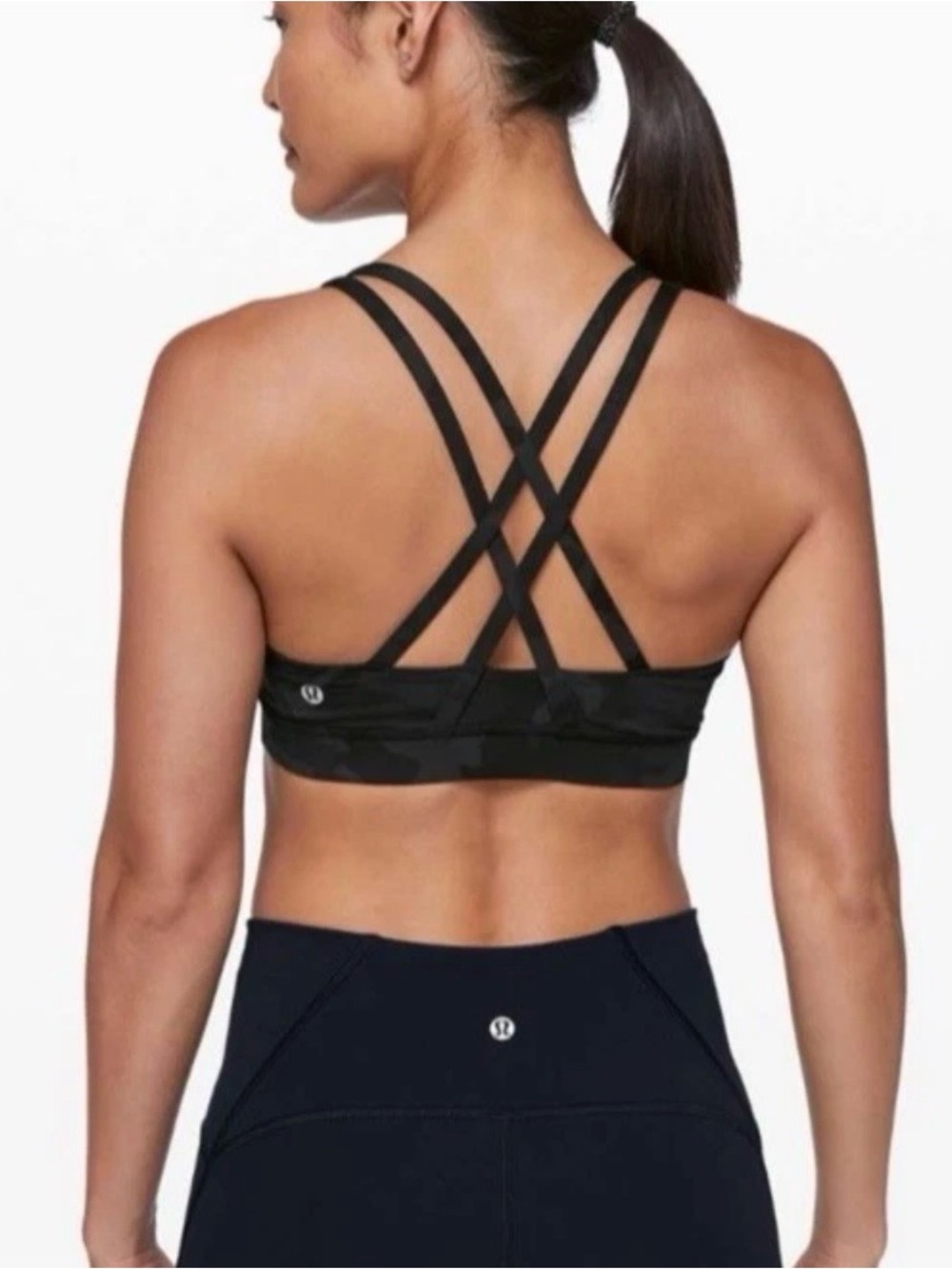 Lululemon Energy Bra Heritage 365 Camo Deep Coal